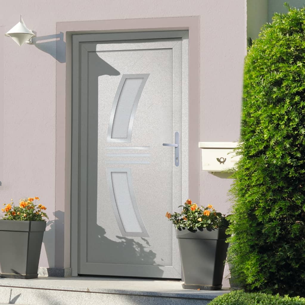 vidaXL Front Door White 98x200 cm PVC