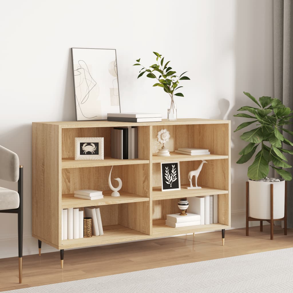 vidaXL Sideboard Sonoma Oak 103.5x35x70 cm Engineered Wood