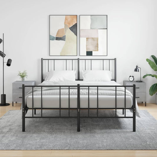 vidaXL Bedside Cabinets 2 pcs Concrete Grey 40x35x47.5 cm Engineered Wood