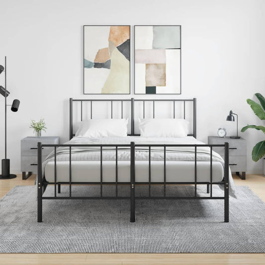vidaXL Bedside Cabinets 2 pcs Concrete Grey 40x35x47.5 cm Engineered Wood