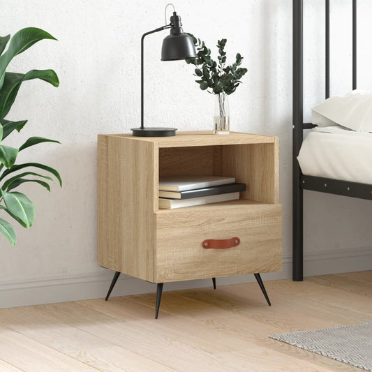 vidaXL Bedside Cabinet Sonoma Oak 40x35x47.5 cm Engineered Wood
