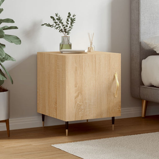 vidaXL Bedside Cabinet Sonoma Oak 40x40x50 cm Engineered Wood