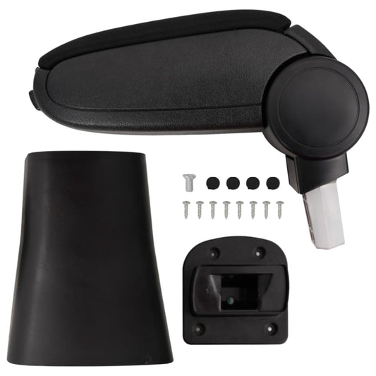 vidaXL Car Armrest Black 16x36x(41-57) cm ABS