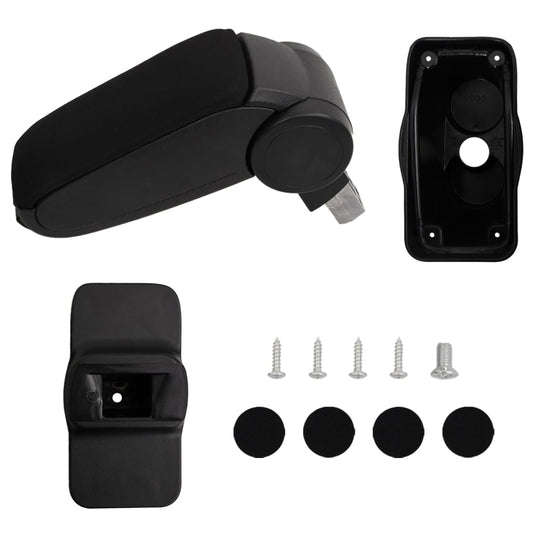 vidaXL Car Armrest Black 12x36x(31-46) cm ABS