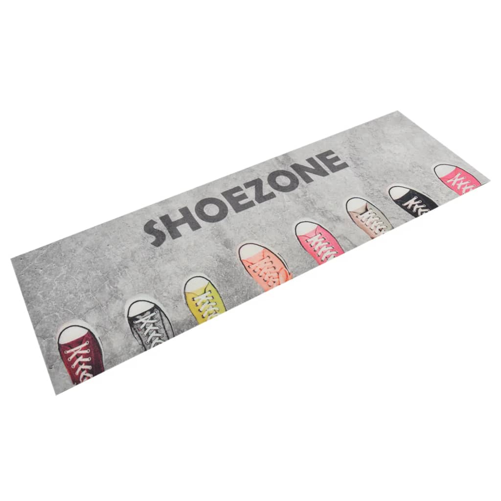 vidaXL Kitchen Rug Washable Shoezone 60x180 cm Velvet