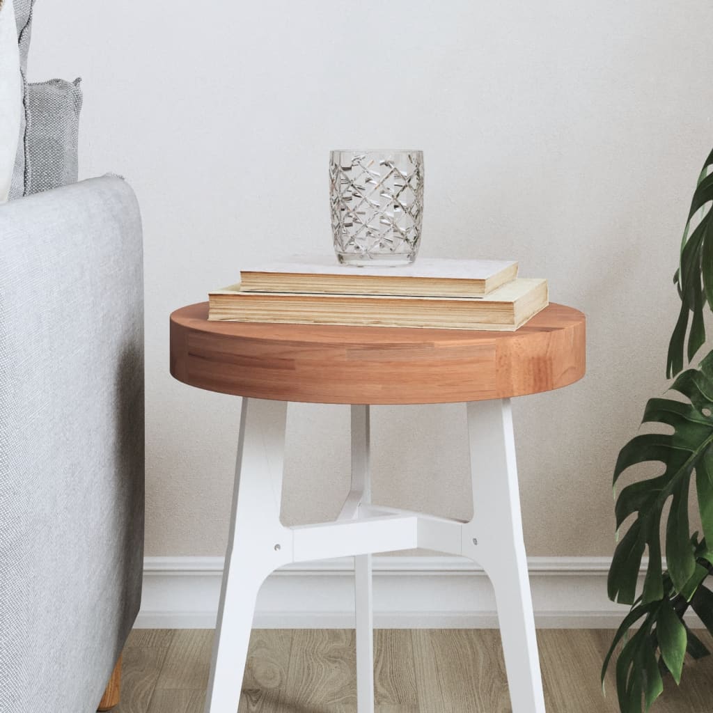 vidaXL Table Top Ì÷30x4 cm Round Solid Wood Beech