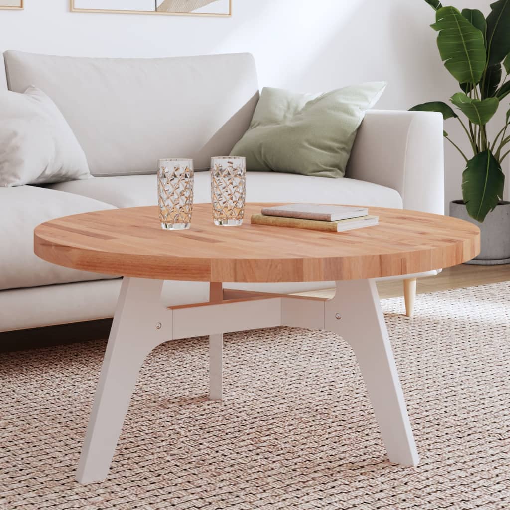 vidaXL Table Top Ì÷90x4 cm Round Solid Wood Beech