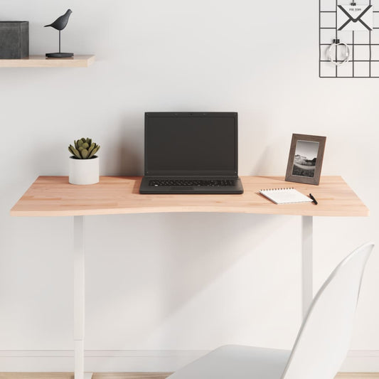 vidaXL Desk Top 100x(45-50)x1.5 cm Solid Wood Beech