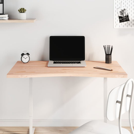 vidaXL Desk Top 100x(55-60)x2.5 cm Solid Wood Beech