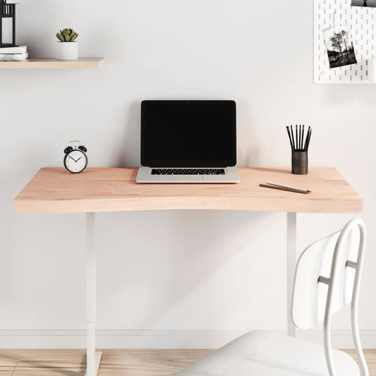 vidaXL Desk Top 110x(50-55)x4 cm Solid Wood Beech