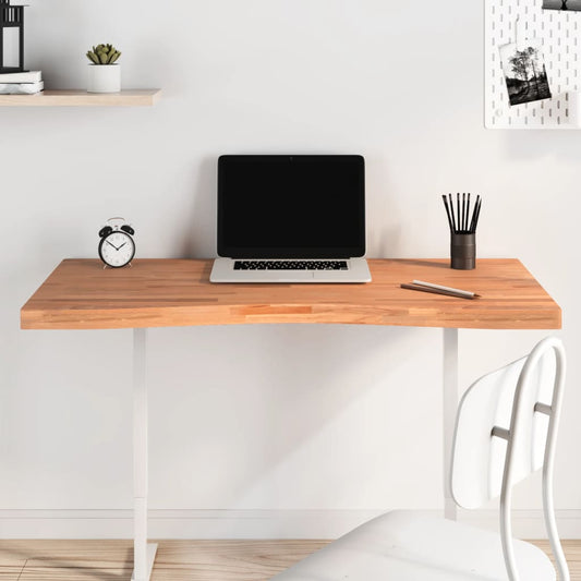 vidaXL Desk Top 110x(50-55)x4 cm Solid Wood Beech