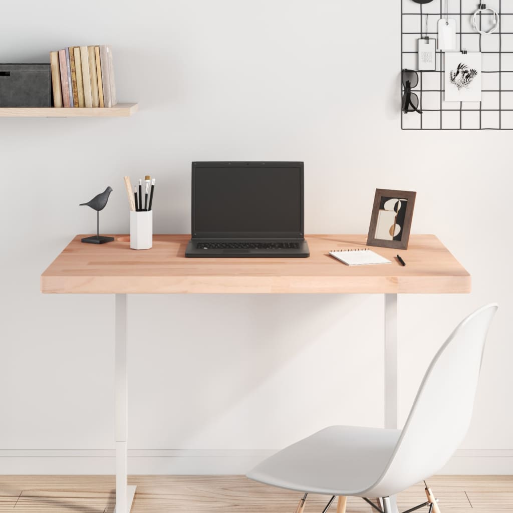 vidaXL Desk Top 100x60x4 cm Solid Wood Beech