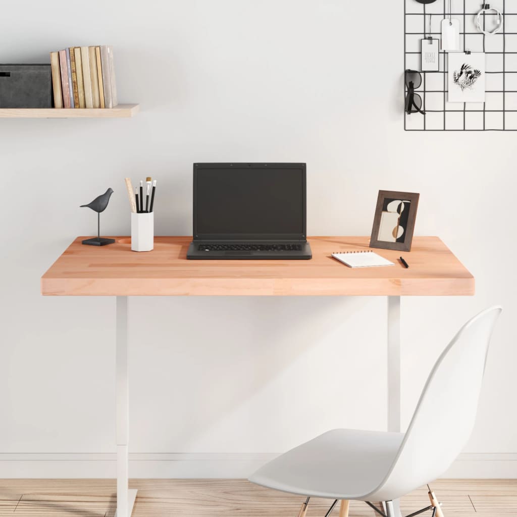 vidaXL Desk Top 100x60x4 cm Solid Wood Beech