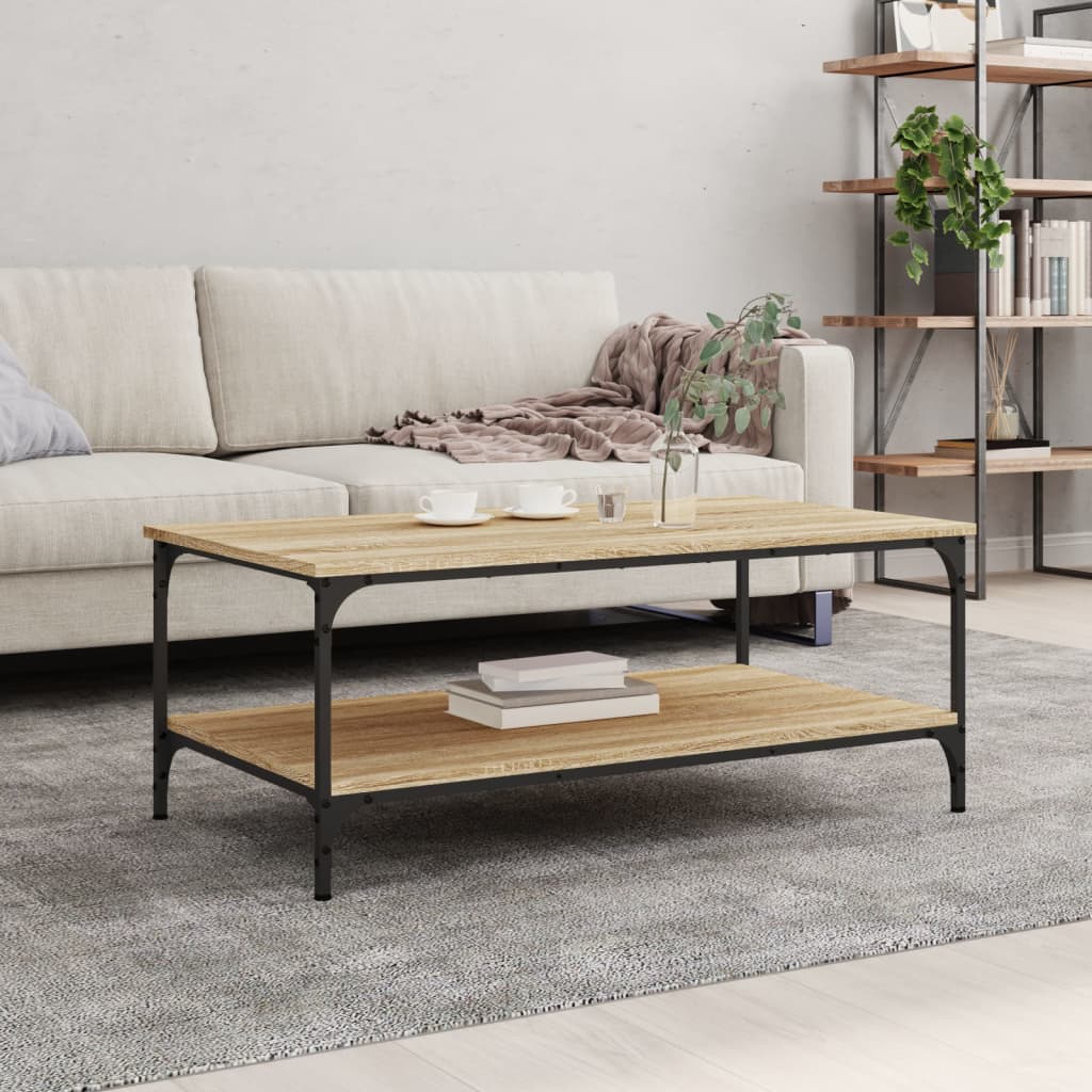 vidaXL Coffee Table Sonoma Oak 100x55x40 cm Engineered Wood