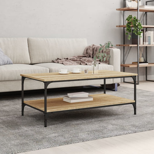 vidaXL Coffee Table Sonoma Oak 100x55x40 cm Engineered Wood