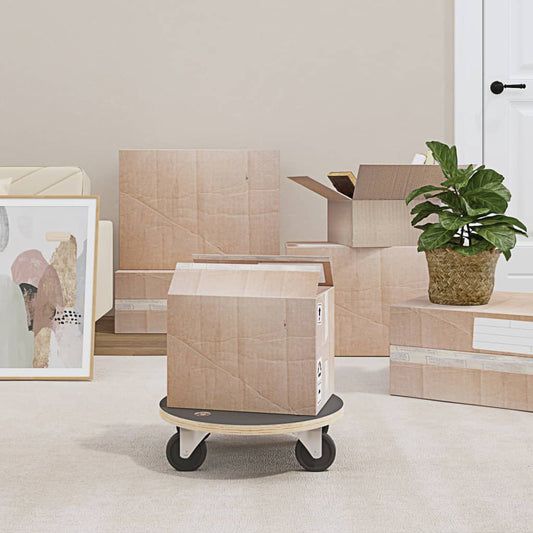 vidaXL Dolly Trolleys 2 pcs Round Ì÷38x11.5 cm