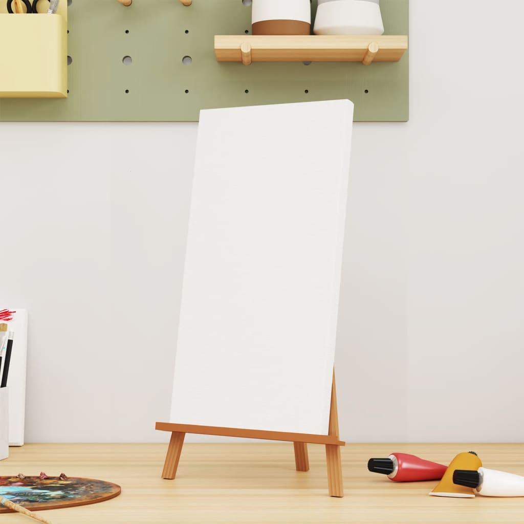 vidaXL Stretched Canvases 12 pcs White Fabric and Solid Wood Pine