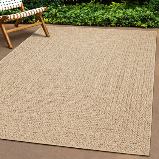 vidaXL Rug 120x170 cm Jute Look Indoor and Outdoor