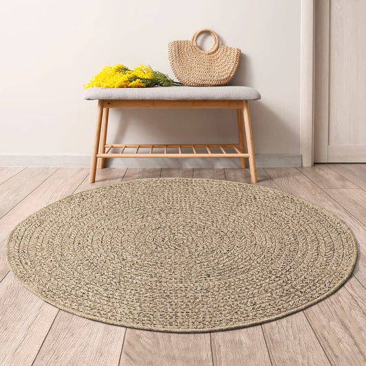vidaXL Rug 90 cm Jute Look Indoor and Outdoor