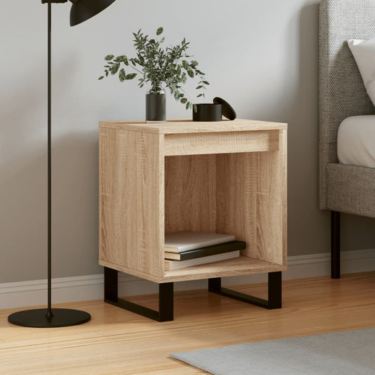 vidaXL Bedside Cabinet Sonoma Oak 40x35x50 cm Engineered Wood