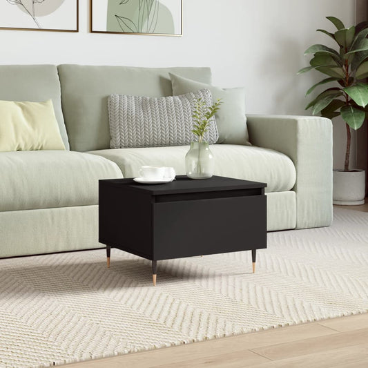 vidaXL Coffee Table Black 50x46x35 cm Engineered Wood