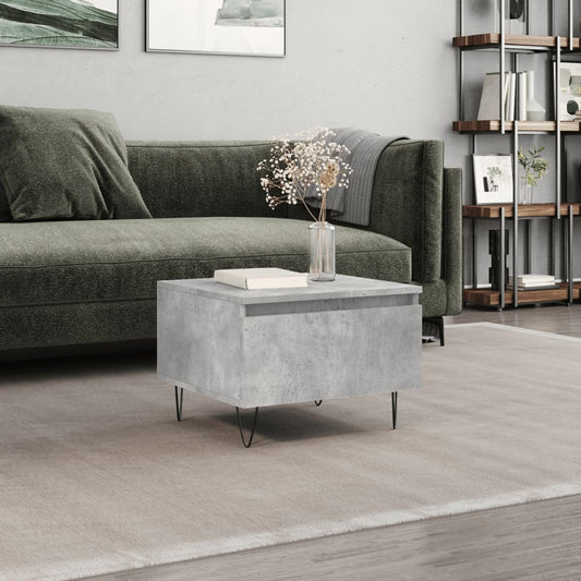 vidaXL Coffee Table Concrete Grey 50x46x35 cm Engineered Wood