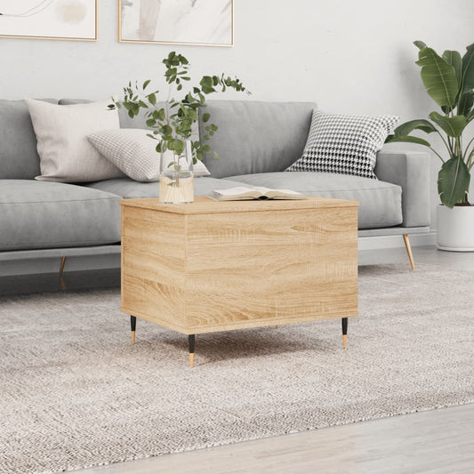 vidaXL Coffee Table Sonoma Oak 60x44.5x45 cm Engineered Wood