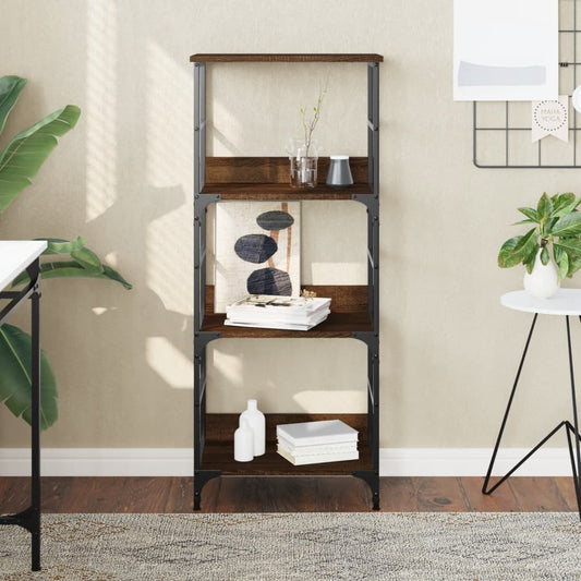 vidaXL Bookshelf Brown Oak 50x33x117.5 cm Engineered Wood