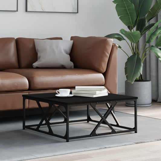 vidaXL Coffee Table Black 70x70x30 cm Engineered Wood