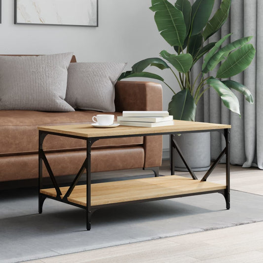 vidaXL Coffee Table Sonoma Oak 90x50x45 cm Engineered Wood
