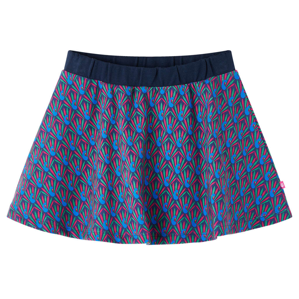 Kids' Skirt Peacock Print Navy 92