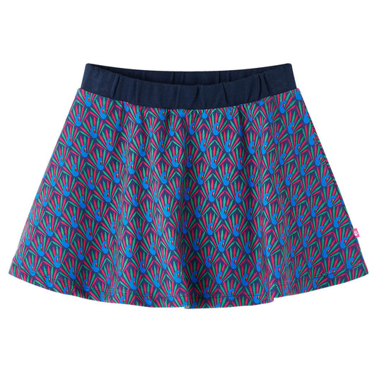 Kids' Skirt Peacock Print Navy 92