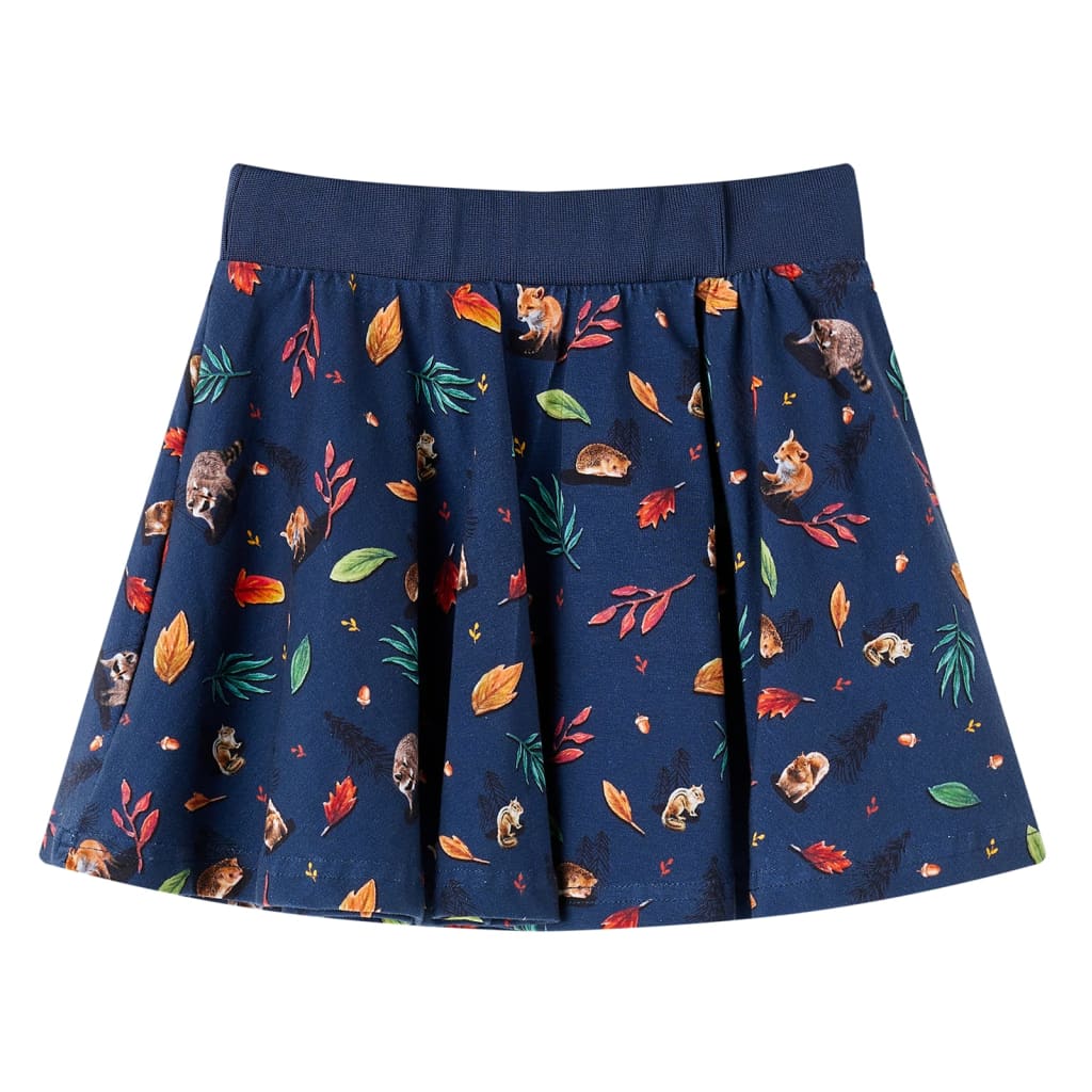 Kids' Skirt Animals Print Navy 104