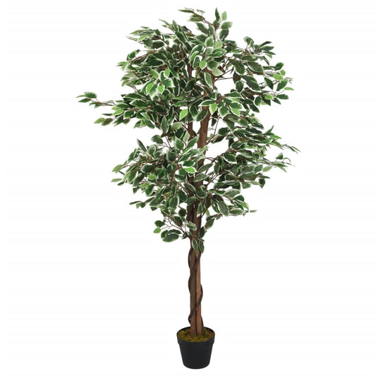 vidaXL Artificial Ficus Tree 378 Leaves 80 cm Green