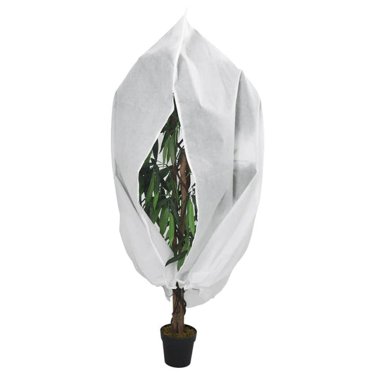 vidaXL Plant Fleece Cover with Zip 70 g/må_ 3.93x3 m