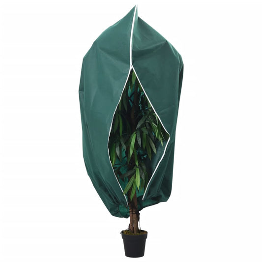 vidaXL Plant Fleece Cover with Zip 70 g/må_ 3.14x2.5 m