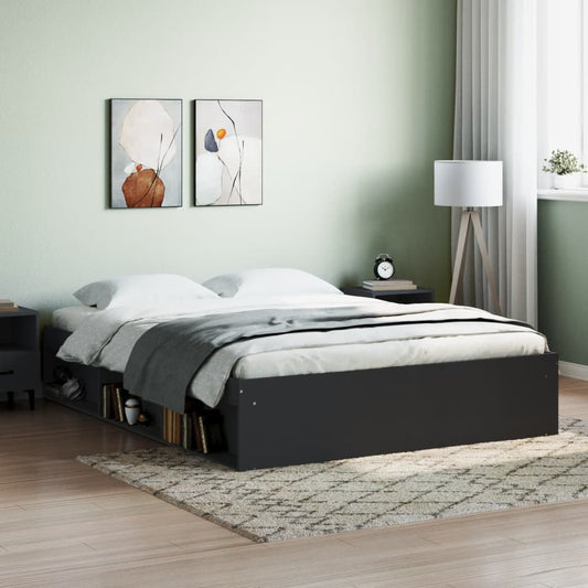 vidaXL Bed Frame Black 160x200 cm