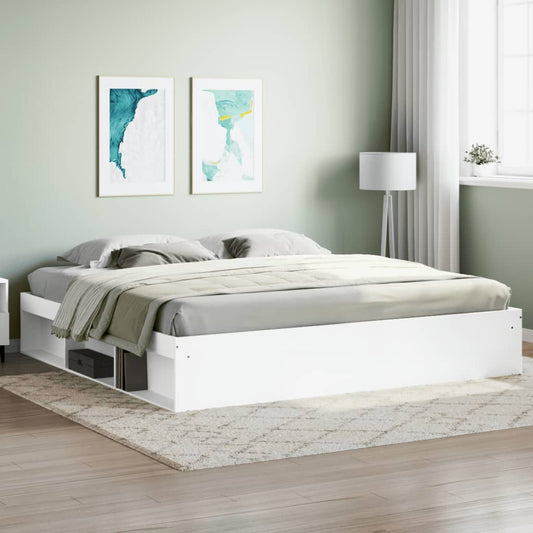 vidaXL Bed Frame White 200x200 cm