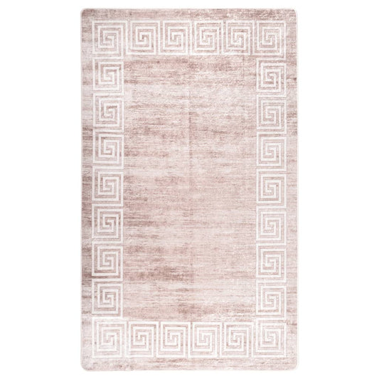 vidaXL Rug Washable Beige 150x230 cm Anti Slip