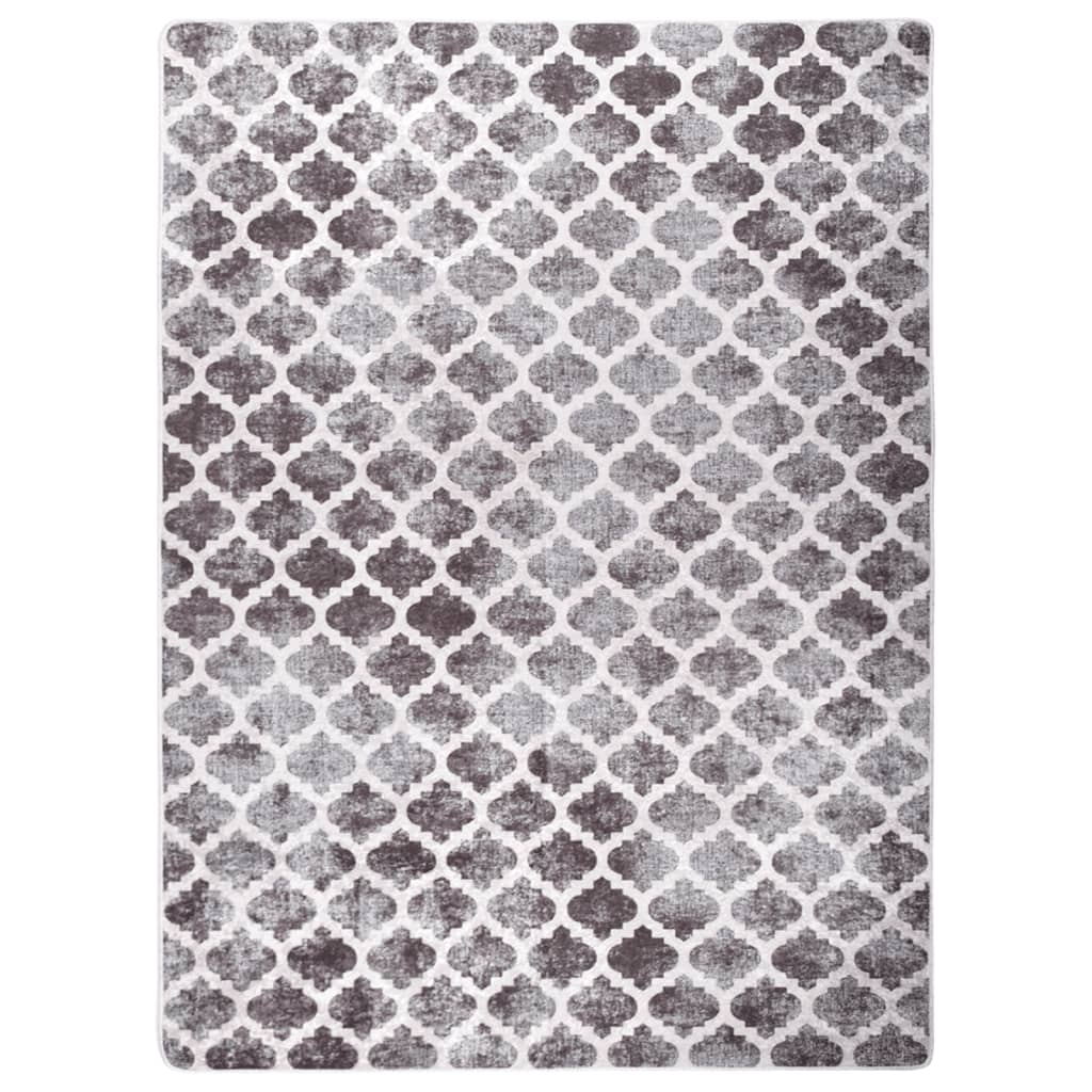 vidaXL Rug Washable Multicolour 120x170 cm Anti Slip