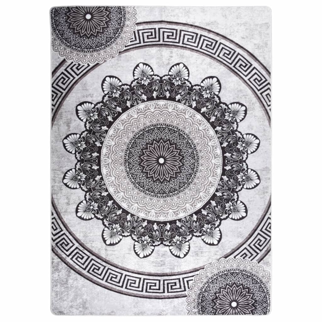 vidaXL Rug Washable Multicolour 120x170 cm Anti Slip