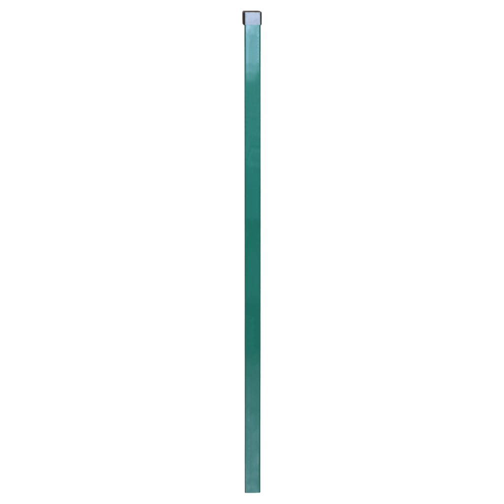 vidaXL Fence Posts 20 pcs Green 150 cm Galvanised Steel