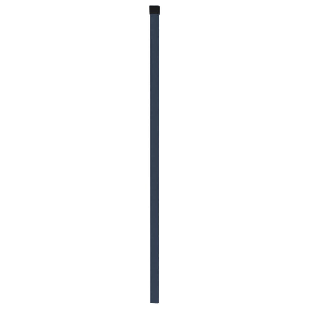 vidaXL Fence Posts 20 pcs Grey 170 cm Galvanised Steel