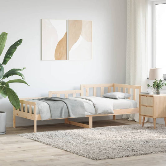 vidaXL Day Bed 90x190 cm Solid Wood Pine