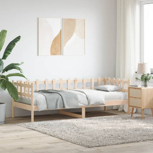 vidaXL Day Bed 90x190 cm Solid Wood Pine