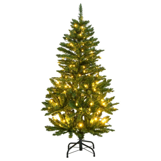 vidaXL Artificial Hinged Christmas Tree 150 LEDs 120 cm