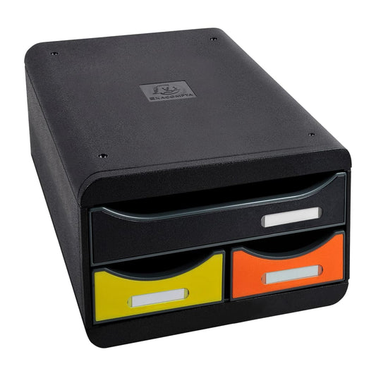 Exacompta Small-Box Desktop Drawer Set Harlequin with 3 Drawers